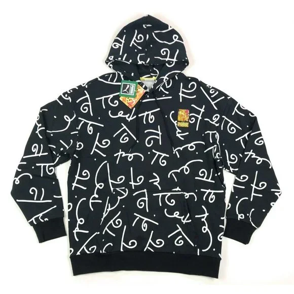 Puma x Romero Britto Art Series AOP Mens Small Black Pullover Hoodie Sweatshirt - Picture 1 of 12